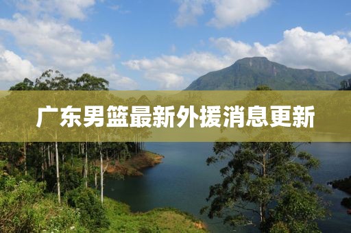 廣東男籃最新外援消息更新