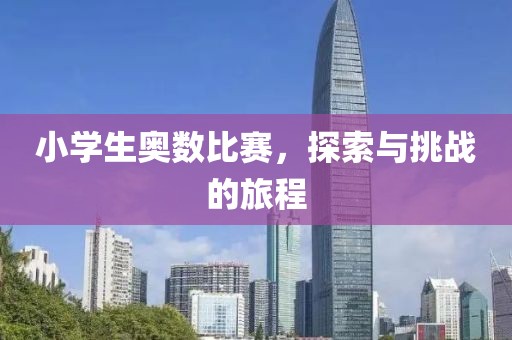 小學(xué)生奧數(shù)比賽，探索與挑戰(zhàn)的旅程