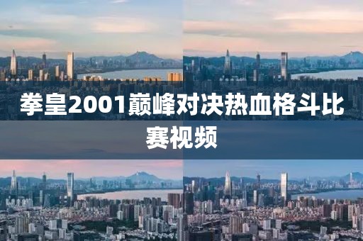 拳皇2001巔峰對決熱血格斗比賽視頻