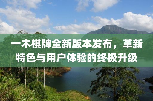 一木棋牌全新版本發(fā)布，革新特色與用戶體驗(yàn)的終極升級