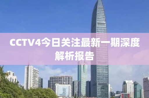 CCTV4今日關(guān)注最新一期深度解析報告