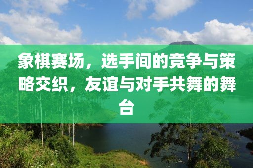 象棋賽場(chǎng)，選手間的競(jìng)爭(zhēng)與策略交織，友誼與對(duì)手共舞的舞臺(tái)