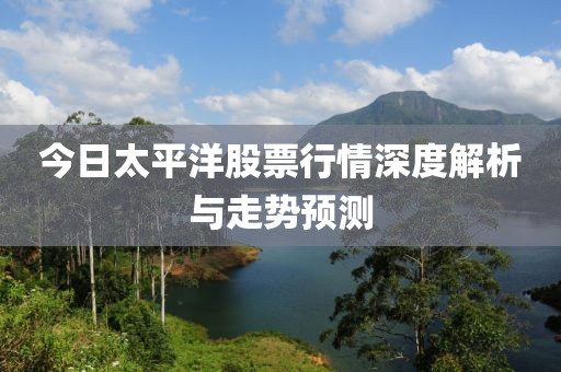 今日太平洋股票行情深度解析與走勢預測