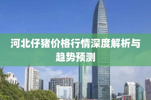 河北仔豬價格行情深度解析與趨勢預(yù)測