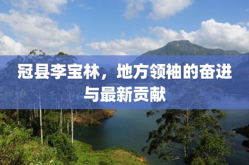 冠縣李寶林，地方領(lǐng)袖的奮進(jìn)與最新貢獻(xiàn)