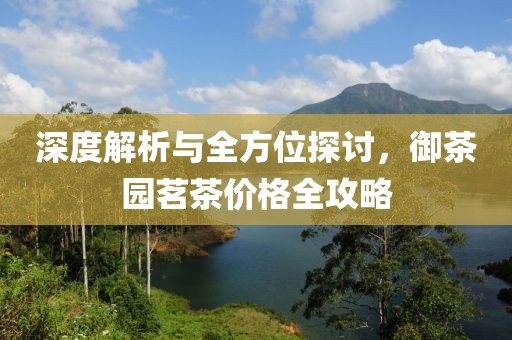深度解析與全方位探討，御茶園茗茶價格全攻略