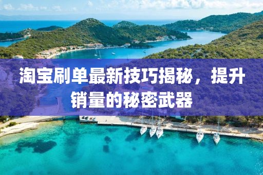 淘寶刷單最新技巧揭秘，提升銷量的秘密武器