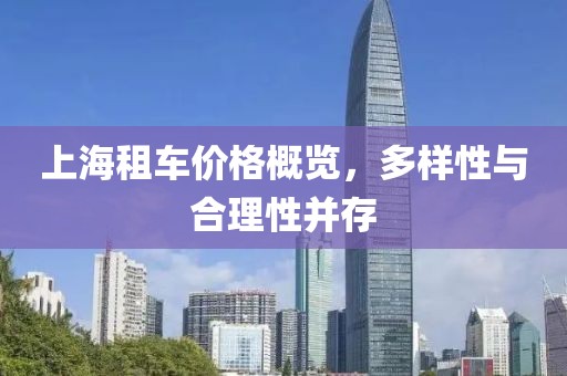 上海租車(chē)價(jià)格概覽，多樣性與合理性并存
