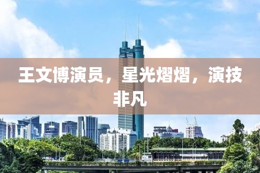 王文博演員，星光熠熠，演技非凡