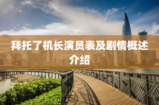 拜托了機(jī)長演員表及劇情概述介紹