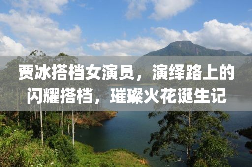 賈冰搭檔女演員，演繹路上的閃耀搭檔，璀璨火花誕生記