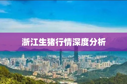 浙江生豬行情深度分析