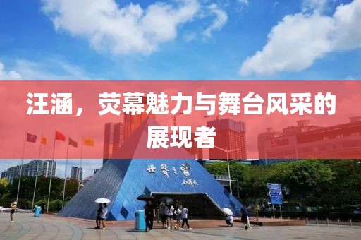汪涵，熒幕魅力與舞臺風(fēng)采的展現(xiàn)者
