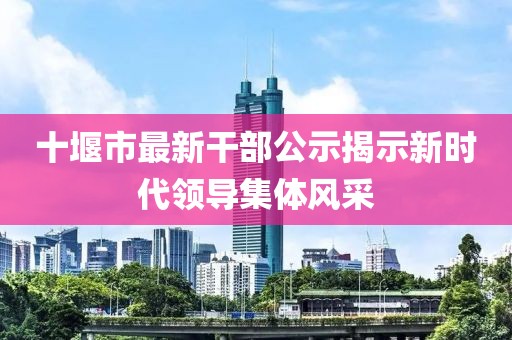 十堰市最新干部公示揭示新時(shí)代領(lǐng)導(dǎo)集體風(fēng)采