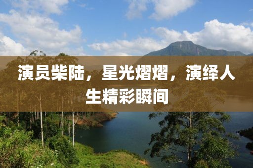 演員柴陸，星光熠熠，演繹人生精彩瞬間
