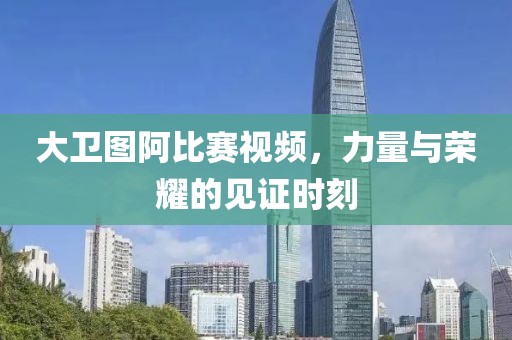 大衛(wèi)圖阿比賽視頻，力量與榮耀的見(jiàn)證時(shí)刻
