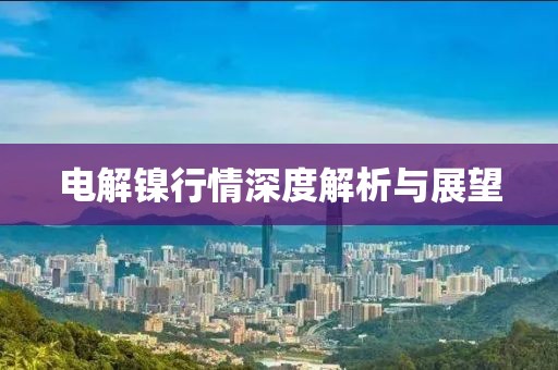 電解鎳行情深度解析與展望