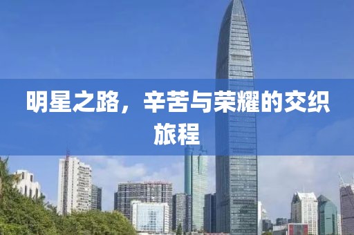 明星之路，辛苦與榮耀的交織旅程