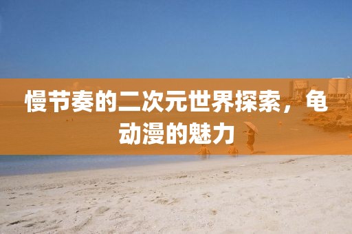 慢節(jié)奏的二次元世界探索，龜動漫的魅力