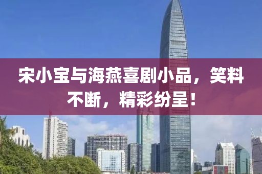 宋小寶與海燕喜劇小品，笑料不斷，精彩紛呈！