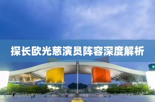 探長歐光慈演員陣容深度解析