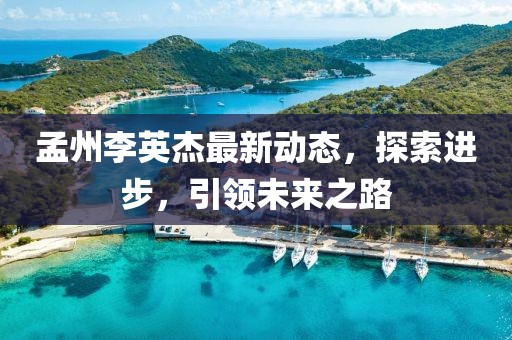 孟州李英杰最新動態(tài)，探索進(jìn)步，引領(lǐng)未來之路