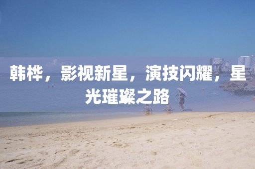 韓樺，影視新星，演技閃耀，星光璀璨之路