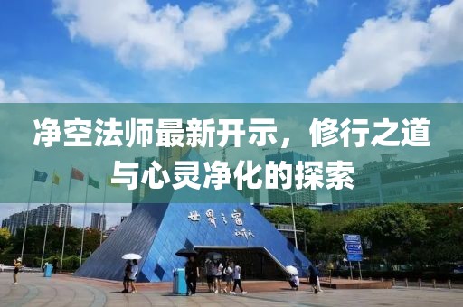 凈空法師最新開示，修行之道與心靈凈化的探索