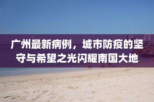 廣州最新病例，城市防疫的堅守與希望之光閃耀南國大地