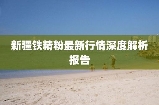 新疆鐵精粉最新行情深度解析報(bào)告