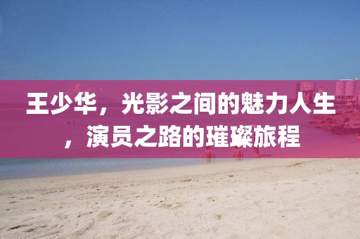 王少華，光影之間的魅力人生，演員之路的璀璨旅程