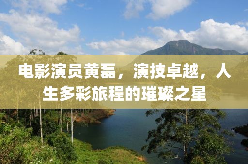 電影演員黃磊，演技卓越，人生多彩旅程的璀璨之星