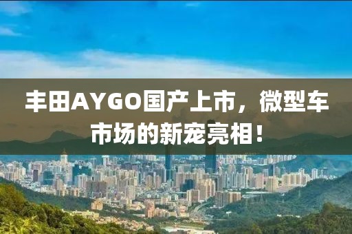 豐田AYGO國產(chǎn)上市，微型車市場(chǎng)的新寵亮相！
