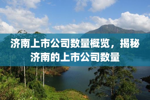 濟(jì)南上市公司數(shù)量概覽，揭秘濟(jì)南的上市公司數(shù)量