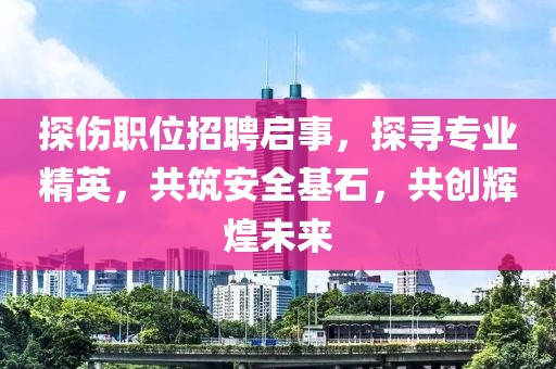 探傷職位招聘啟事，探尋專業(yè)精英，共筑安全基石，共創(chuàng)輝煌未來