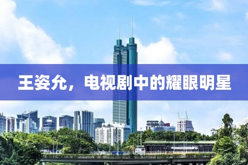 王姿允，電視劇中的耀眼明星