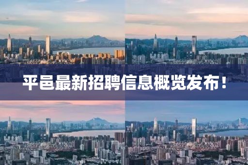 平邑最新招聘信息概覽發(fā)布！
