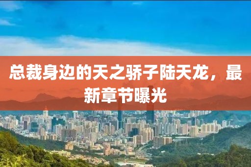 總裁身邊的天之驕子陸天龍，最新章節(jié)曝光