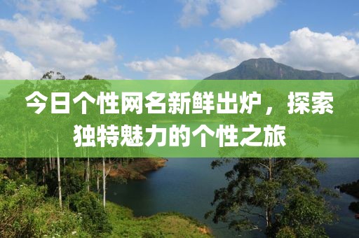 今日個(gè)性網(wǎng)名新鮮出爐，探索獨(dú)特魅力的個(gè)性之旅