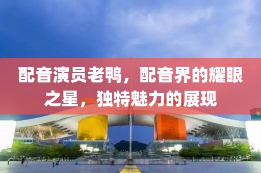 配音演員老鴨，配音界的耀眼之星，獨特魅力的展現(xiàn)
