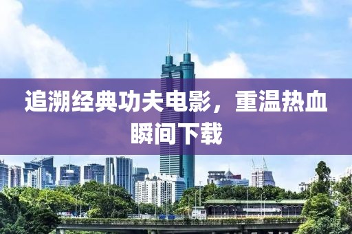 追溯經(jīng)典功夫電影，重溫?zé)嵫查g下載