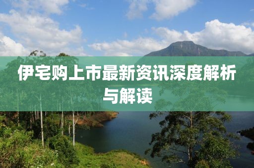 伊宅購上市最新資訊深度解析與解讀