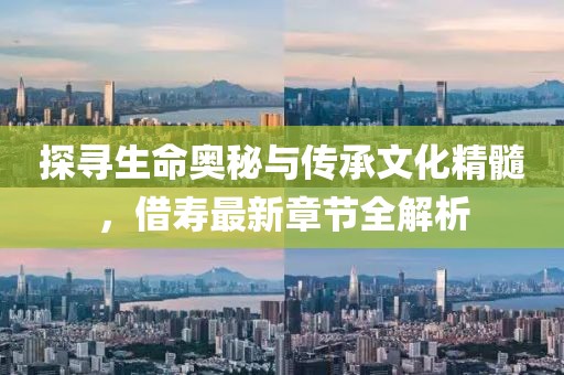 探尋生命奧秘與傳承文化精髓，借壽最新章節(jié)全解析
