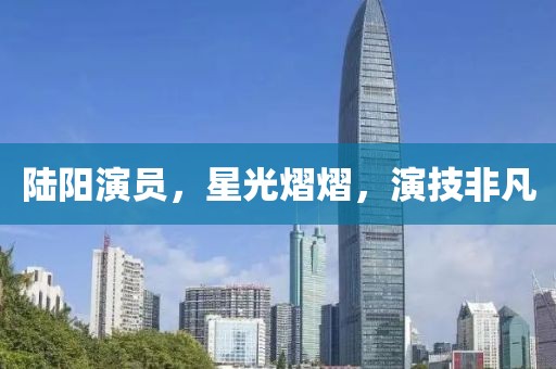 陸陽演員，星光熠熠，演技非凡