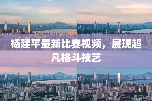 楊建平最新比賽視頻，展現(xiàn)超凡格斗技藝