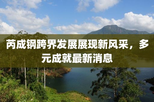 芮成鋼跨界發(fā)展展現(xiàn)新風(fēng)采，多元成就最新消息