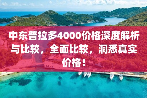 中東普拉多4000價(jià)格深度解析與比較，全面比較，洞悉真實(shí)價(jià)格！
