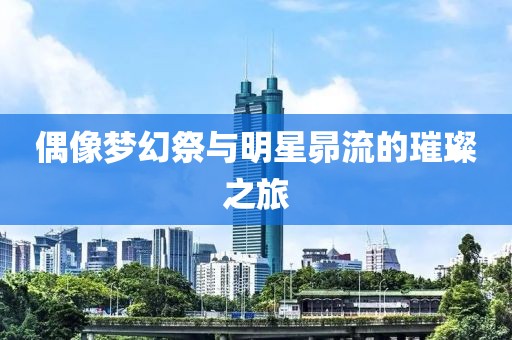 偶像夢(mèng)幻祭與明星昴流的璀璨之旅