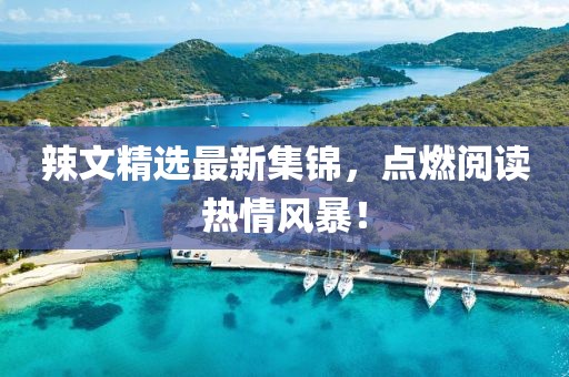 辣文精選最新集錦，點燃閱讀熱情風暴！