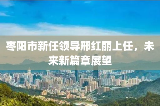 棗陽(yáng)市新任領(lǐng)導(dǎo)邢紅麗上任，未來(lái)新篇章展望